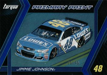 2017 Panini Torque - Primary Paint Blue #PP1 Jimmie Johnson Front