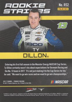 2017 Panini Torque - Rookie Stripes Gold #RS2 Ty Dillon Back