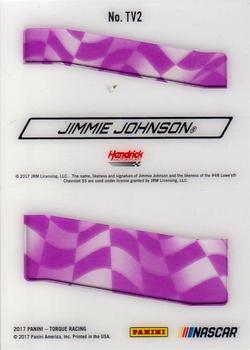 2017 Panini Torque - Track Vision Purple #TV2 Jimmie Johnson Back