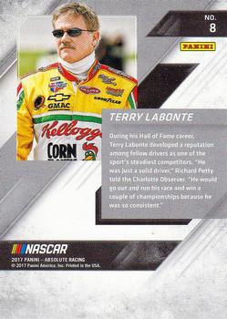 2017 Panini Absolute #8 Terry Labonte Back