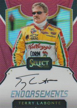 2017 Panini Select - Endorsements Red Prizms #E-TL Terry Labonte Front