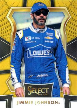 2017 Panini Select - Gold Prizms #1 Jimmie Johnson Front