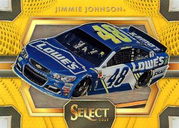 2017 Panini Select - Gold Prizms #117 Jimmie Johnson Front
