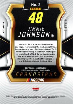2017 Panini Select - Red Prizms #2 Jimmie Johnson Back