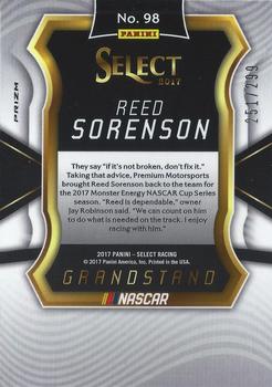 2017 Panini Select - Red White and Blue Pulsar Prizms #98 Reed Sorenson Back