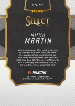 2017 Panini Select - Select Stars #S5 Mark Martin Back