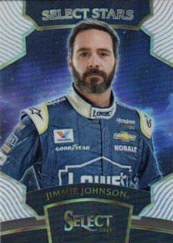 2017 Panini Select - Select Stars White Prizms #S2 Jimmie Johnson Front