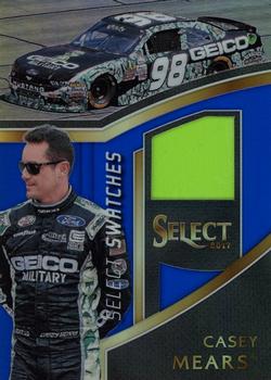 2017 Panini Select - Select Swatches Blue Prizms #CM Casey Mears Front