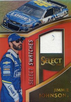 2017 Panini Select - Select Swatches Red Prizms #JJ Jimmie Johnson Front