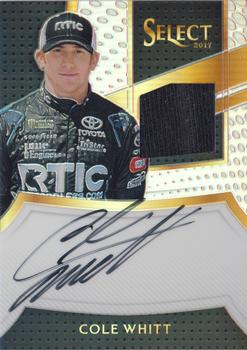 2017 Panini Select - Signature Swatches #SS-CW Cole Whitt Front