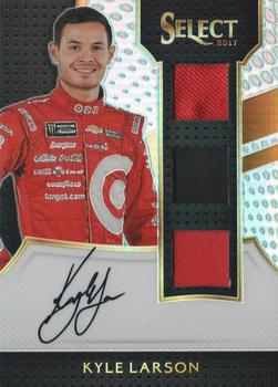 2017 Panini Select - Signature Swatches Triples #SST-KL Kyle Larson Front