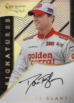2017 Panini Select - Signatures #S-DB Dave Blaney Front