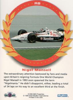 1996 SkyBox Indy 500 - Rookies of the Year #R8 Nigel Mansell Back