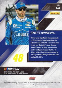 2017 Panini Absolute - Spectrum Red #64 Jimmie Johnson Back