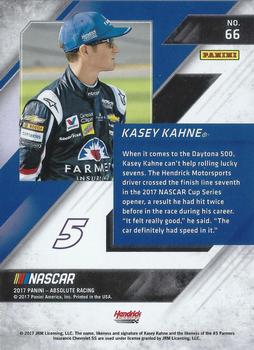 2017 Panini Absolute - Spectrum Red #66 Kasey Kahne Back