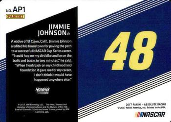 2017 Panini Absolute - Action Packed #AP1 Jimmie Johnson Back