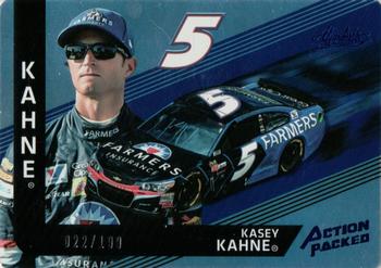 2017 Panini Absolute - Action Packed Spectrum Blue #AP10 Kasey Kahne Front