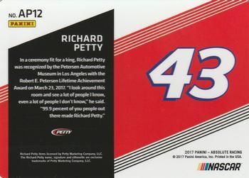 2017 Panini Absolute - Action Packed Spectrum Blue #AP12 Richard Petty Back