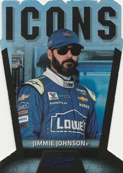 2017 Panini Absolute - Icons Spectrum Blue #I11 Jimmie Johnson Front