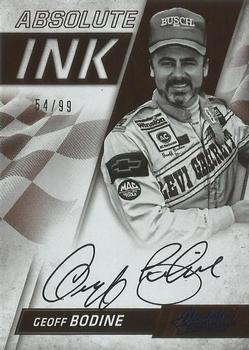 2017 Panini Absolute - Absolute Ink Spectrum Blue #AI-GB Geoff Bodine Front