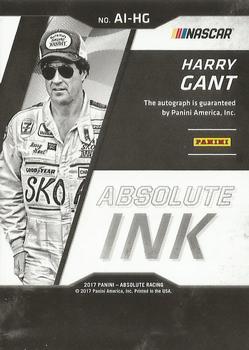 2017 Panini Absolute - Absolute Ink Spectrum Blue #AI-HG Harry Gant Back