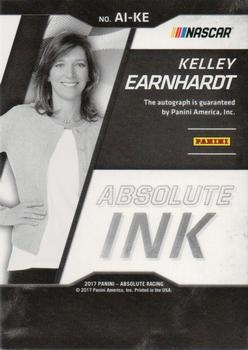 2017 Panini Absolute - Absolute Ink Spectrum Blue #AI-KE Kelley Earnhardt Back