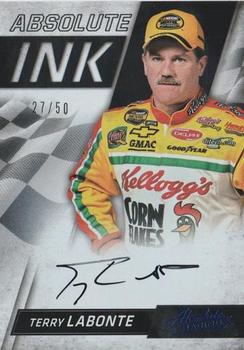 2017 Panini Absolute - Absolute Ink Spectrum Blue #AI-TL Terry Labonte Front