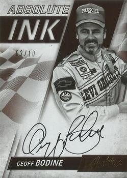 2017 Panini Absolute - Absolute Ink Spectrum Gold #AI-GB Geoff Bodine Front