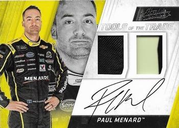 2017 Panini Absolute - Tools of the Trade Duals Signatures #TTDS-PM Paul Menard Front