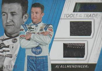 2017 Panini Absolute - Tools of the Trade Duals Spectrum Blue #TTD-AJ A.J. Allmendinger Front