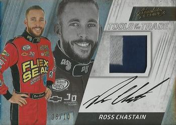 2017 Panini Absolute - Tools of the Trade Signatures Spectrum Gold #TTS-RC Ross Chastain Front