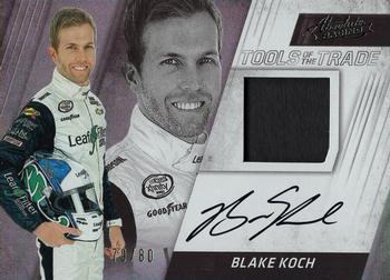 2017 Panini Absolute - Tools of the Trade Signatures Spectrum Silver #TTS-BK Blake Koch Front