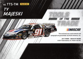 2017 Panini Absolute - Tools of the Trade Signatures Spectrum Silver #TTS-TM Ty Majeski Back