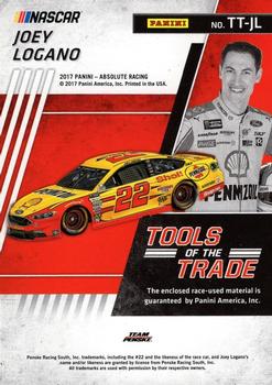 2017 Panini Absolute - Tools of the Trade Spectrum Red #TT-JL Joey Logano Back