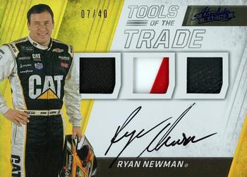 2017 Panini Absolute - Tools of the Trade Trios Signatures Spectrum Blue #TTTS-RN Ryan Newman Front