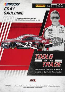 2017 Panini Absolute - Tools of the Trade Trios Spectrum Red #TTT-GG Gray Gaulding Back
