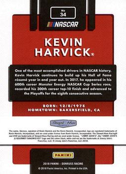 2018 Donruss #34 Kevin Harvick Back