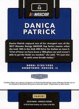 2018 Donruss #52 Danica Patrick Back