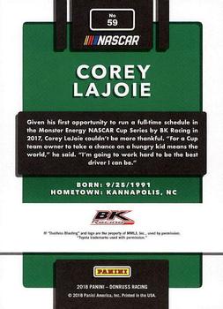 2018 Donruss #59 Corey LaJoie Back