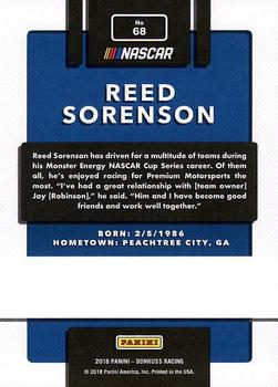 2018 Donruss #68 Reed Sorenson Back