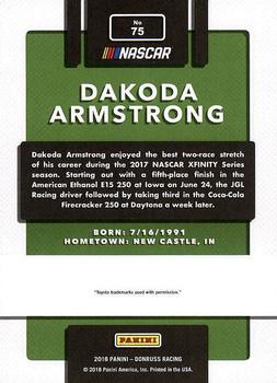 2018 Donruss #75 Dakoda Armstrong Back