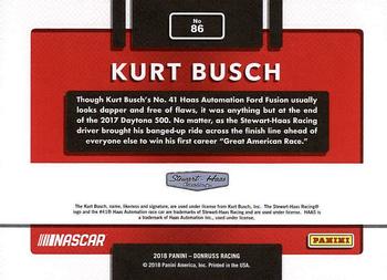 2018 Donruss #86 Kurt Busch Back