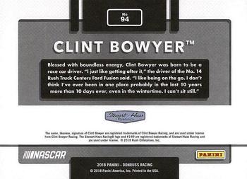 2018 Donruss #94 Clint Bowyer Back