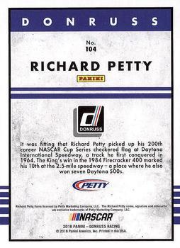 2018 Donruss #104 Richard Petty Back