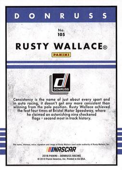 2018 Donruss #105 Rusty Wallace Back