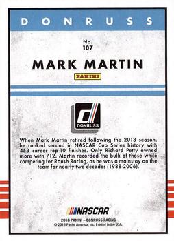 2018 Donruss #107 Mark Martin Back
