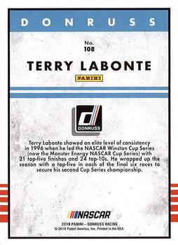 2018 Donruss #108 Terry Labonte Back