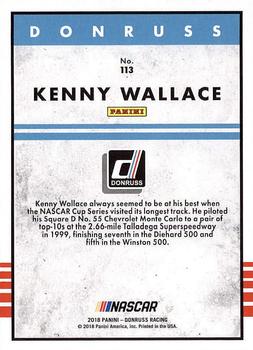 2018 Donruss #113 Kenny Wallace Back