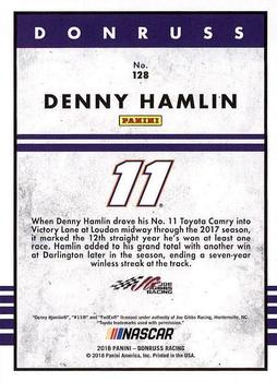 2018 Donruss #128 Denny Hamlin Back