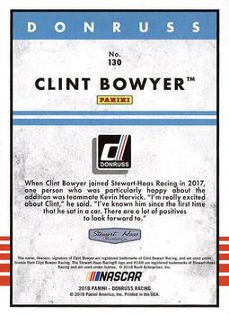 2018 Donruss #130 Clint Bowyer Back